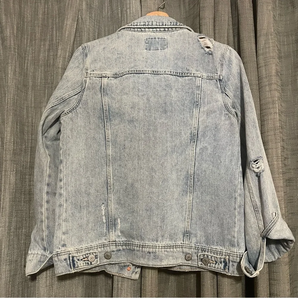 Old Navy Denim Womens Jacket Light Wash Size Medium - Picture 9 of 9